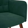 vidaXL Chaise de relaxation Vert fonc&eacute; Velours