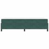 vidaXL Cadre de lit avec matelas Vert fonc&eacute; 90 x 190 cm tissu