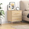 vidaXL Table de chevet ch&ecirc;ne sonoma 40x35x47,5 cm bois d&rsquo;ing&eacute;nierie