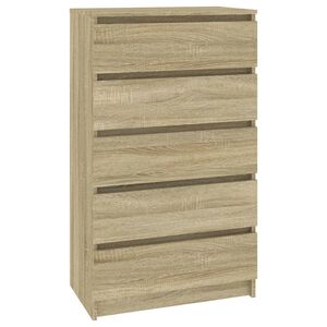 vidaXL Commode Ch&ecirc;ne sonoma 60x36x103 cm Bois d'ing&eacute;nierie