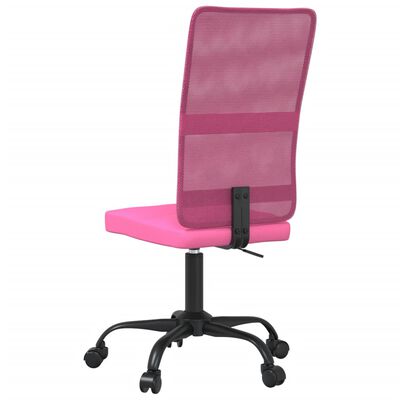 vidaXL Chaise de bureau rose tissu en maille