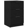 vidaXL Cabinet de chevet Ch&ecirc;ne noir 40 x 65 x 65 cm Bois d'ing&eacute;nierie