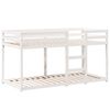 vidaXL Lit superpos&eacute; sans matelas blanc 90x190 cm bois de pin massif