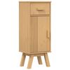 vidaXL Ensemble de mobilier de salle de bain avec tiroir 2 pcs Marron