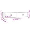 vidaXL Meubles TV muraux 2 pcs ch&ecirc;ne sonoma 100x34,5x40 cm