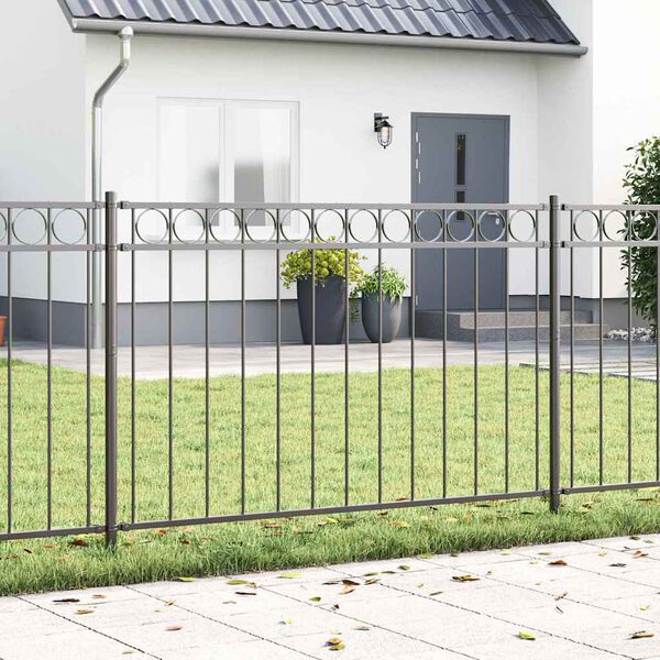 vidaXL &Eacute;l&eacute;ment de cl&ocirc;ture Assen Gris 170 x 200 cm Acier