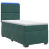 vidaXL Lit boxspring avec matelas Vert fonc&eacute; 100 x 200 cm Velours