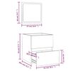 vidaXL Armoire de bain avec miroir Ch&ecirc;ne fum&eacute; Bois d'ing&eacute;nierie