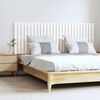 vidaXL T&ecirc;te de lit murale Blanc 166x3x60 cm Bois massif de pin