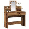 vidaXL Table de Toilette avec tiroir Bois ancien 100 x 40 x 130 cm
