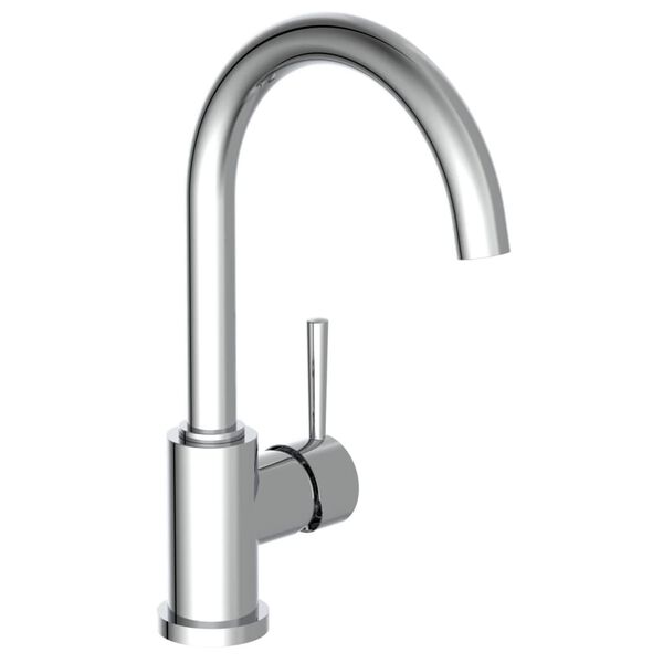 SCH&Uuml;TTE Mitigeur d'&eacute;vier avec bec verseur rond UNICORN chrome