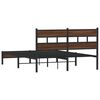 vidaXL Cadre de lit sans matelas ch&ecirc;ne marron 140x200 cm