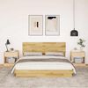 vidaXL Cadre de lit avec t&ecirc;te de lit sans matelas 140x190 cm