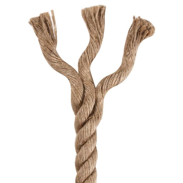 vidaXL Corde de jute 25 m de long 20 mm d'&eacute;paisseur