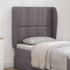 vidaXL Oreille de t&ecirc;te de lit Gris Fonc&eacute; 80 x 23 x 6 cm PVC