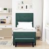 vidaXL Lit &agrave; ressorts avec matelas Vert fonc&eacute; 90 x 190 cm Velours