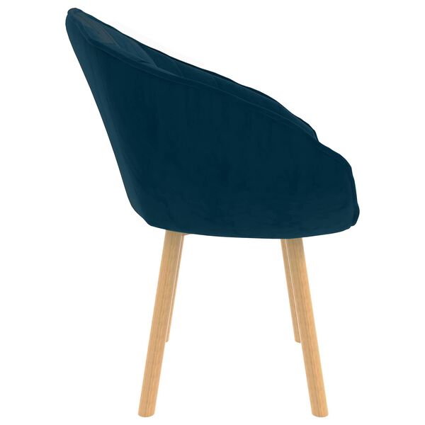 vidaXL Chaise de salle &agrave; manger Bleu 62 x 58 x 76 cm Velours