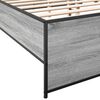 vidaXL Cadre de lit sans matelas sonoma gris 120x190 cm