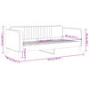 vidaXL Lit de repos sans matelas rose 80x200 cm velours