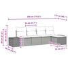 vidaXL Ensemble de Canap&eacute;s avec coussin 6 pcs polyrotin