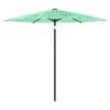 vidaXL Parasol de jardin avec m&acirc;t en acier vert 223x223x213 cm