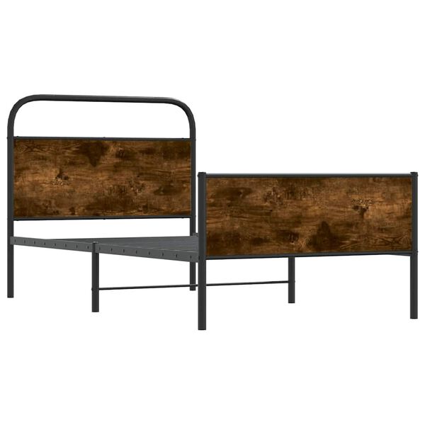 vidaXL Cadre de lit sans matelas 107x203 cm chêne sonoma