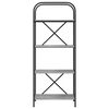 vidaXL &Eacute;tag&egrave;re Gris Sonoma 60 x 30 x 146 cm Bois d'ing&eacute;nierie