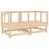 vidaXL Salon de jardin 7 pcs Bois de pin massif