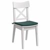 vidaXL Coussins de si&egrave;ge 4 pcs Vert fonc&eacute; 40 x 40 x 3 cm Velours