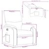 vidaXL Fauteuil de massage inclinable &eacute;lectrique gris similicuir