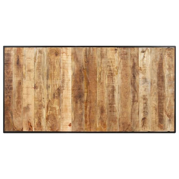 vidaXL Table de salle &agrave; manger 180 cm Bois de manguier brut