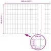 vidaXL Cl&ocirc;ture Euro Gris 0,8 x 10 m Fer rev&ecirc;tu de PVC