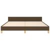 vidaXL Cadre de lit sans matelas marron fonc&eacute; 180x200 cm tissu