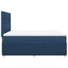 vidaXL Sommier &agrave; lattes de lit avec matelas Bleu 140x190 cm Tissu