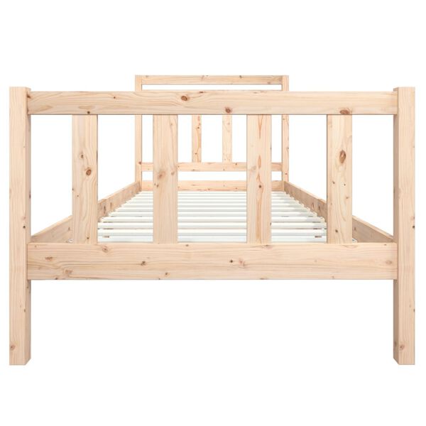 vidaXL Cadre de lit sans matelas bois massif 100x200 cm