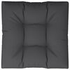 vidaXL Coussin de palette noir 70x70x12 cm tissu