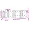 vidaXL Lit sur&eacute;lev&eacute; de jardin design de cl&ocirc;ture 100x30x30cm pin massif