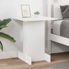 vidaXL Table d'appoint Blanc 44,5 x 45 x 55 cm Bois d'ing&eacute;nierie