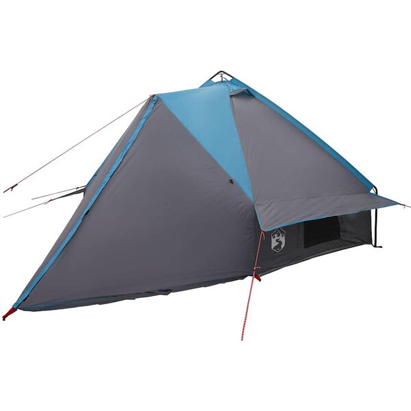 vidaXL Tente tipi avec toit avec &eacute;vent Bleu et gris 490 x 410 x 210 cm