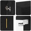 vidaXL Meuble mural Ch&ecirc;ne noir 69,5 x 34 x 90 cm Bois d'ing&eacute;nierie