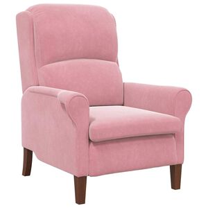 vidaXL fauteuil Rose Velours