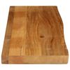 vidaXL Dessus de table &agrave; bord vivant 100x20x2,5cm bois massif manguier