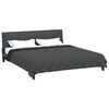 vidaXL Duvet d'&eacute;t&eacute; simple Noir et anthracite 220 x 200 cm Microfibre