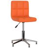 vidaXL Chaises pivotantes &agrave; manger lot de 4 orange similicuir