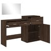vidaXL Ensemble de coiffeuse 3 pcs ch&ecirc;ne marron bois d'ing&eacute;nierie