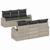 vidaXL Ensemble de canap&eacute; de jardin Gris clair 55 x 55 x 37 cm