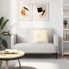 vidaXL Coussin de Dos Cr&egrave;me 50 x 45 cm Tissu en velours c&ocirc;tel&eacute;