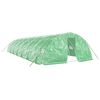 vidaXL Serre avec cadre en acier vert 70 m&sup2; 14x5x2,3 m