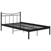 vidaXL Cadre de lit sans matelas noir m&eacute;tal 120x200 cm