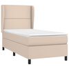 vidaXL Sommier à lattes de lit avec matelas Cappuccino 90x190 cm